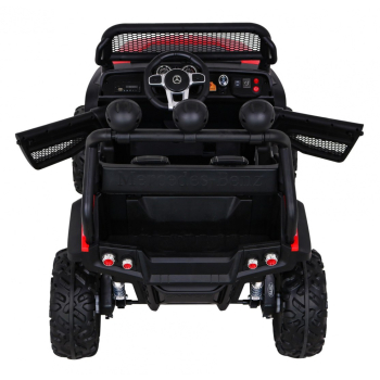 Mercedes Benz Unimog dla dzieci Terenowy Czerwony + Napęd 4x4 + Pilot + Bagażnik + Wolny Start + MP3 LED